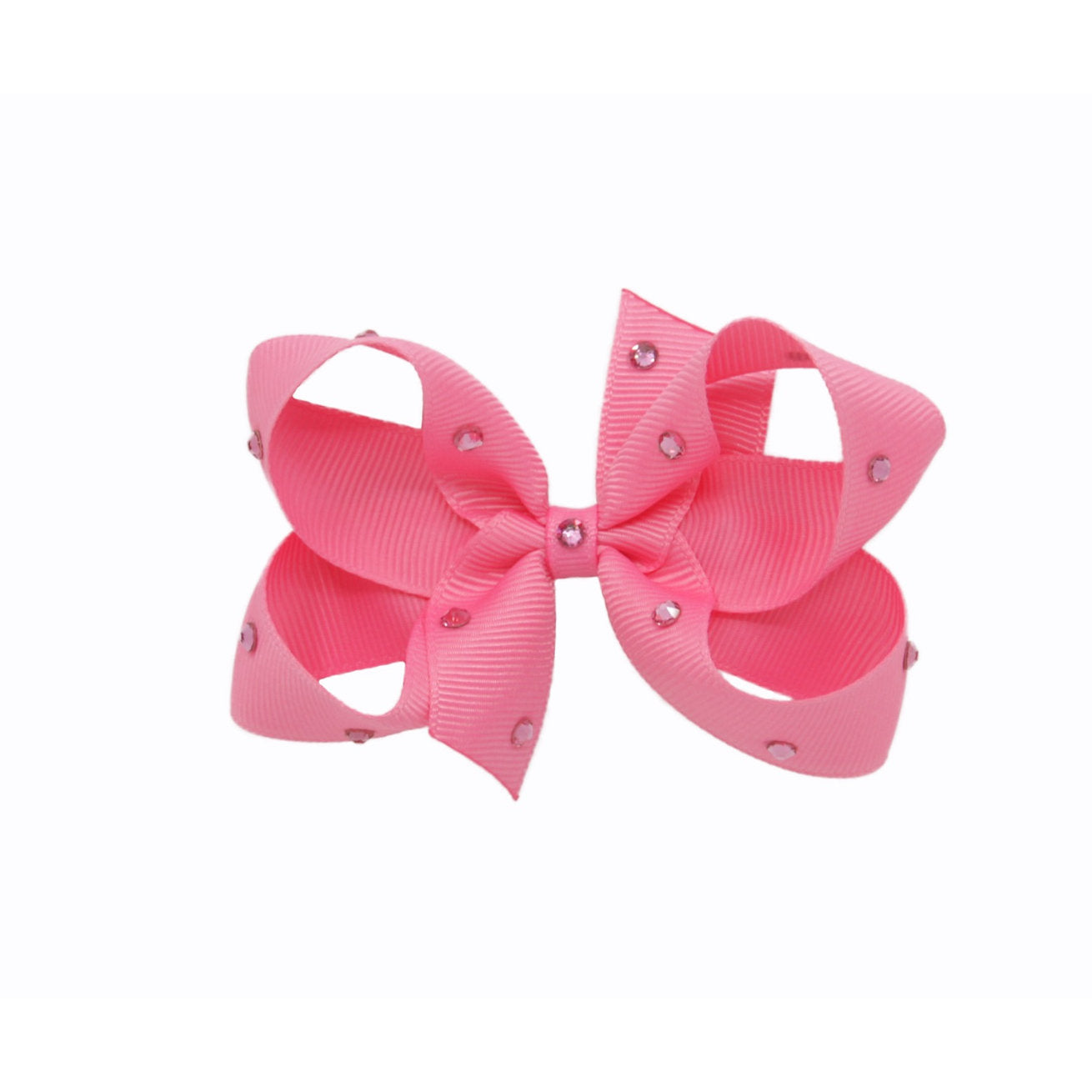 Olilia-Medium Classic Bow-Hot Pink