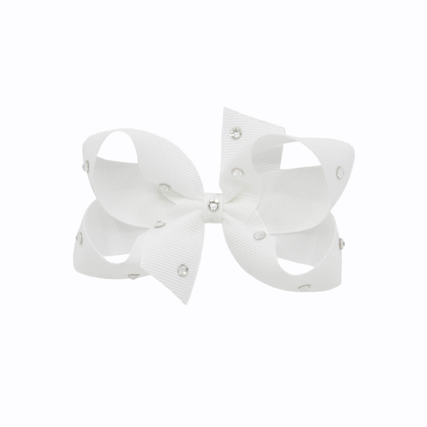 Olilia-Medium Classic Bow-White