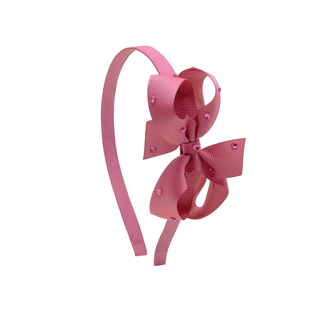 Olilia-Medium Classic Hard Headband-Colonial Rose