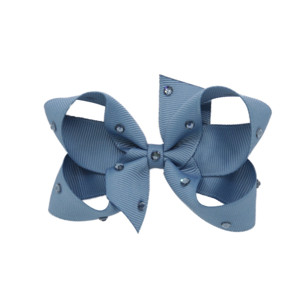 Olilia-Medium Classic Bow-Antique Blue
