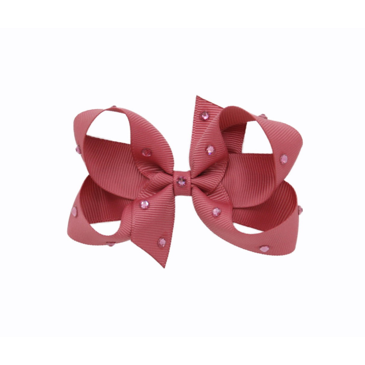 Olilia-Medium Classic Bow-Colinoal Rose