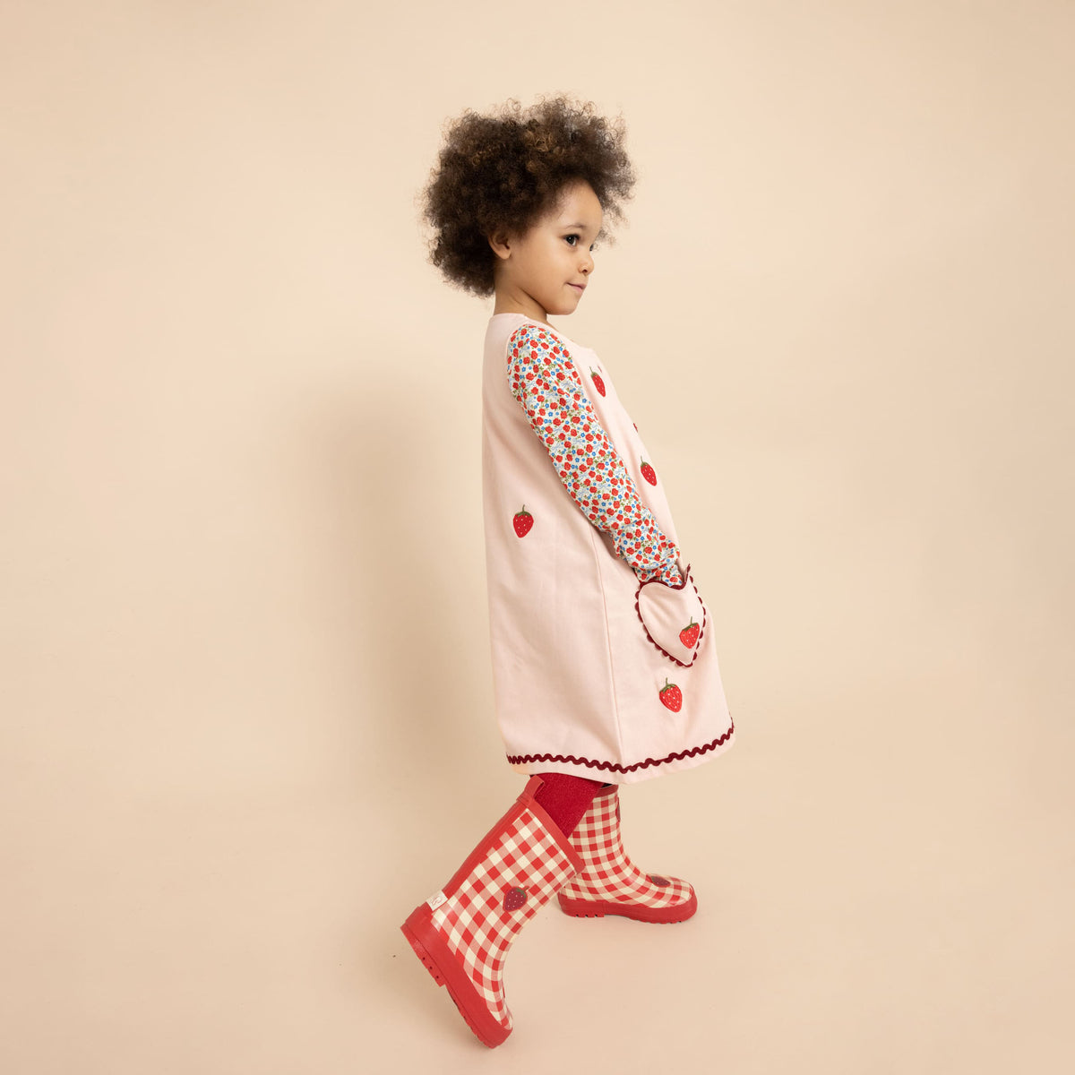 Flöss-Girl Melody Dress Soft Rose