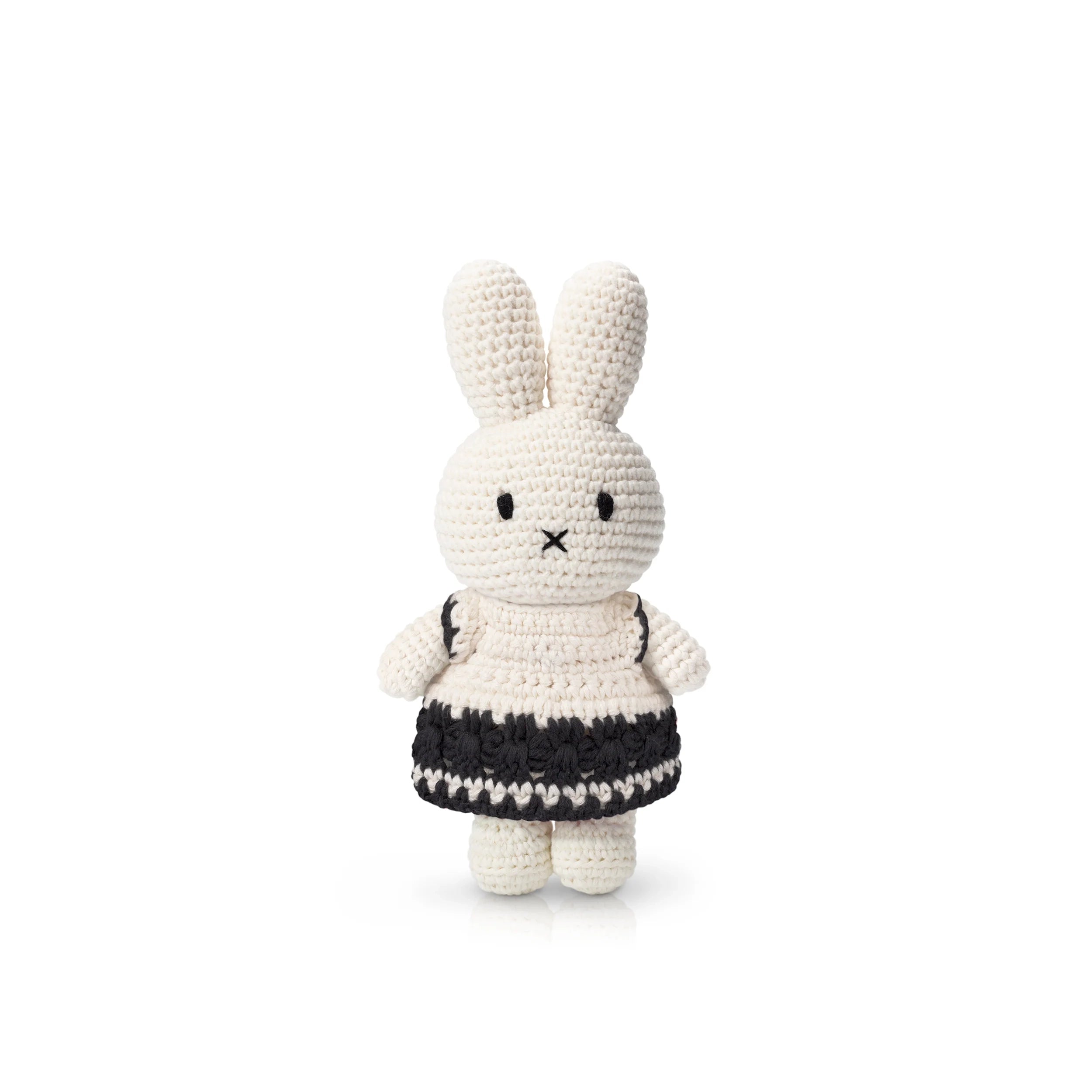 Miffy-Miffy in Black and White Dress Crochet Doll