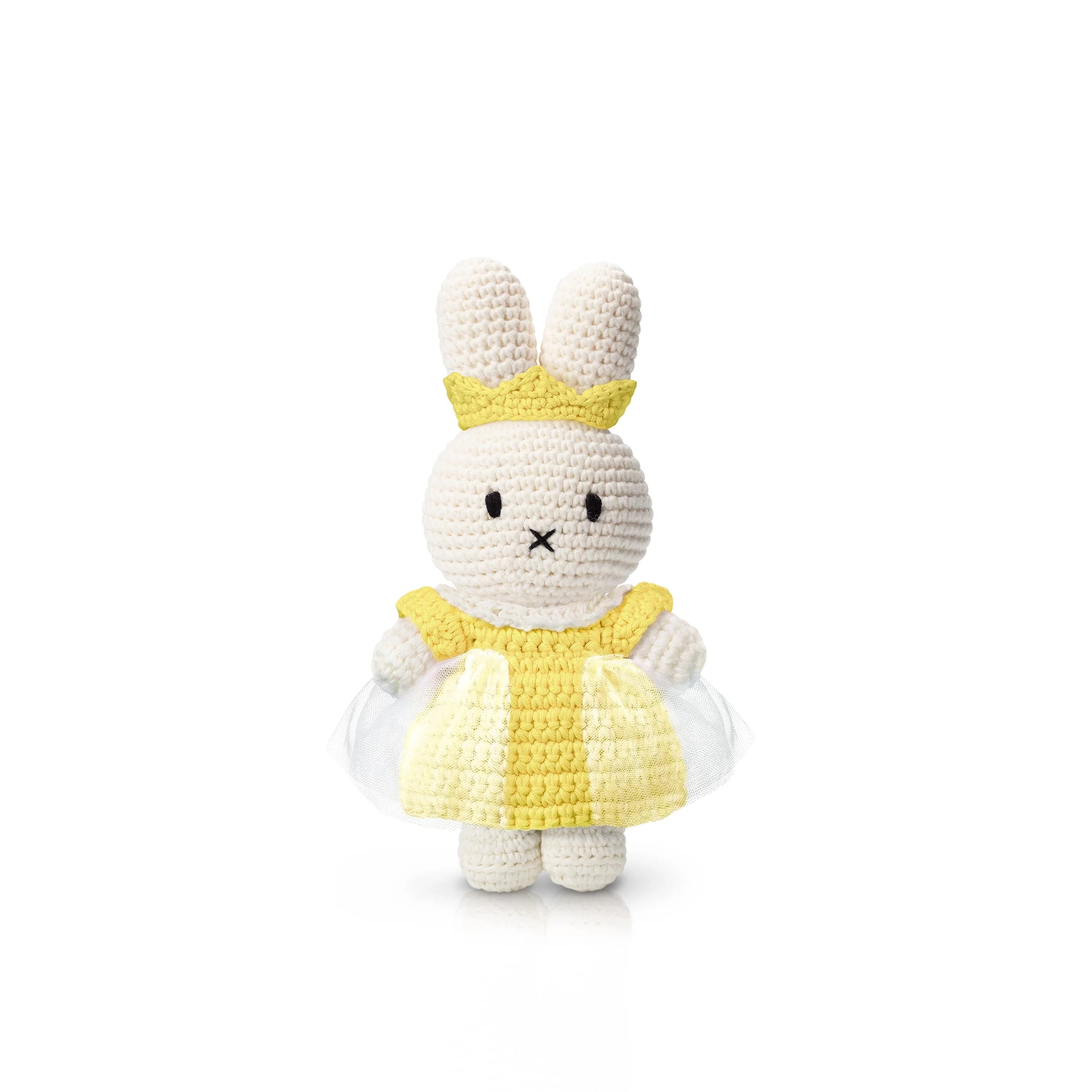 Miffy-Miffy in Princess Dress Crochet Doll Pastel Yellow