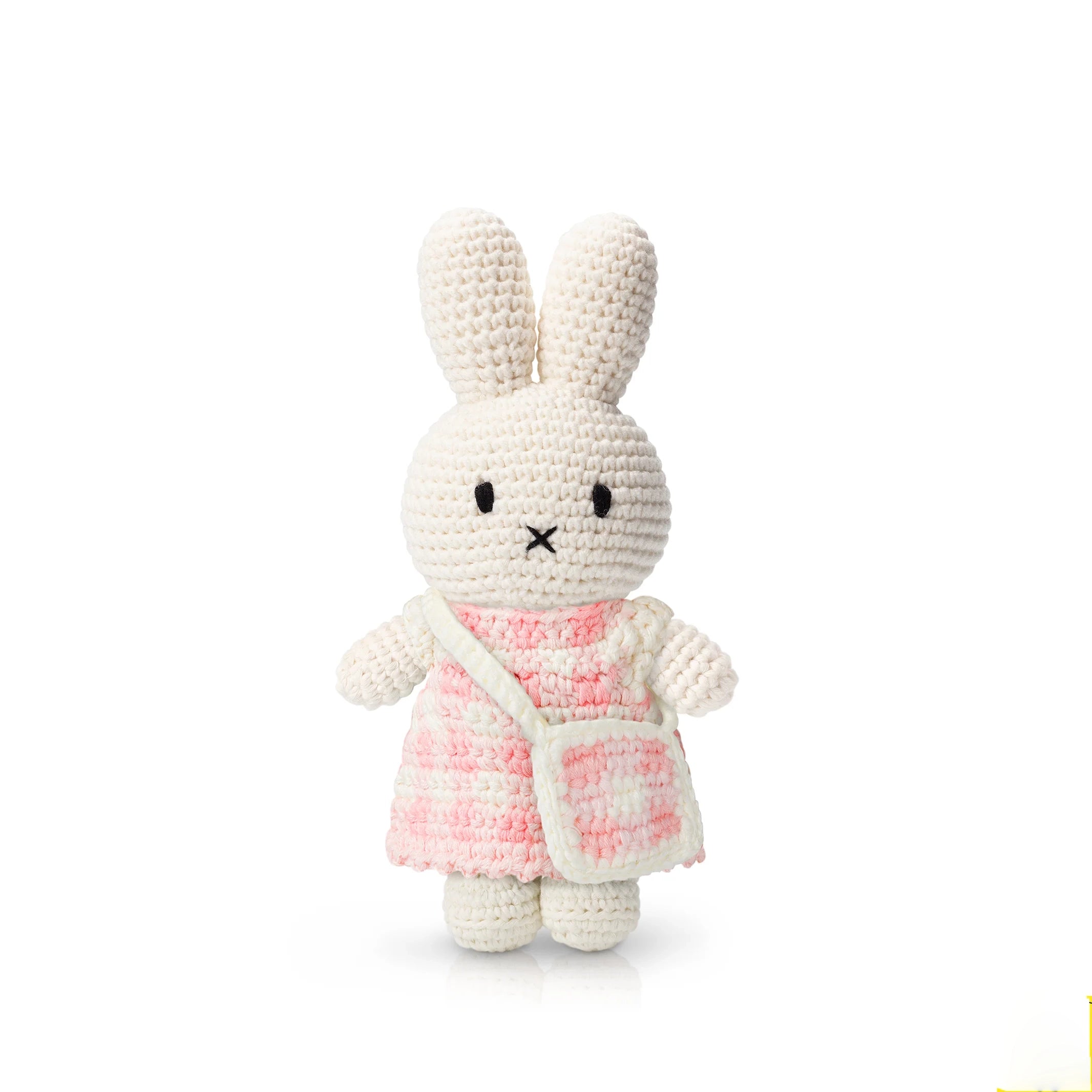 Miffy-Miffy in her Gingham Dress with Bag Pastel Pink
