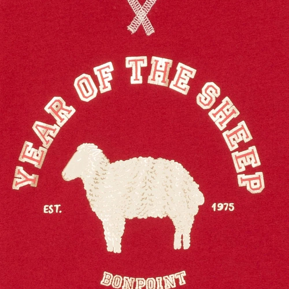 Bonpoint-T-Shirt Manel Cny Upb Rouge
