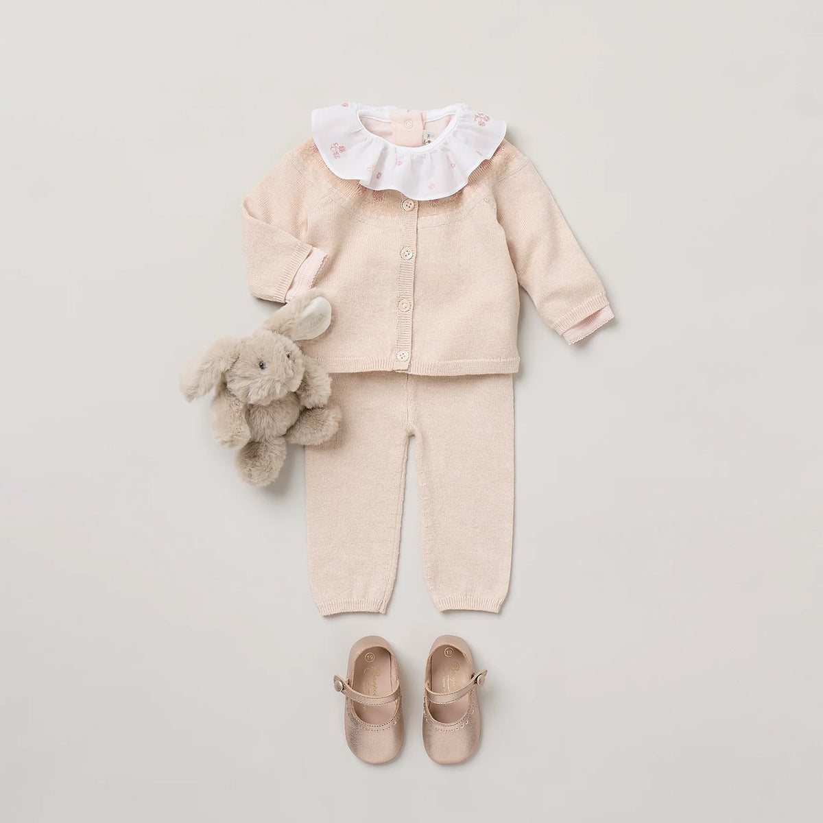 Bonpoint-Ensemble Jenny Multico Rose Fard