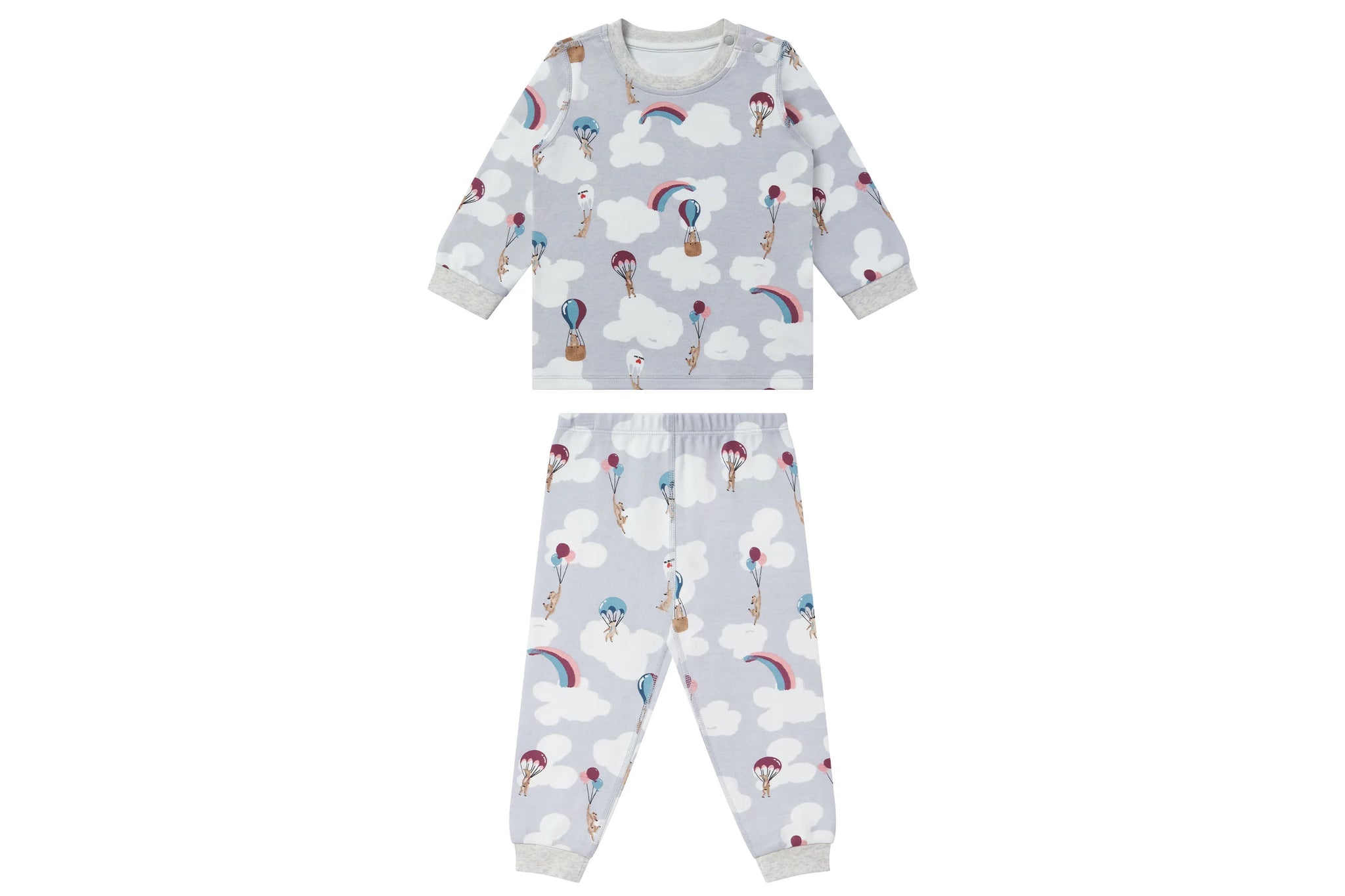 Organic Cotton Two-Piece PJ Set - Meerkats Away!