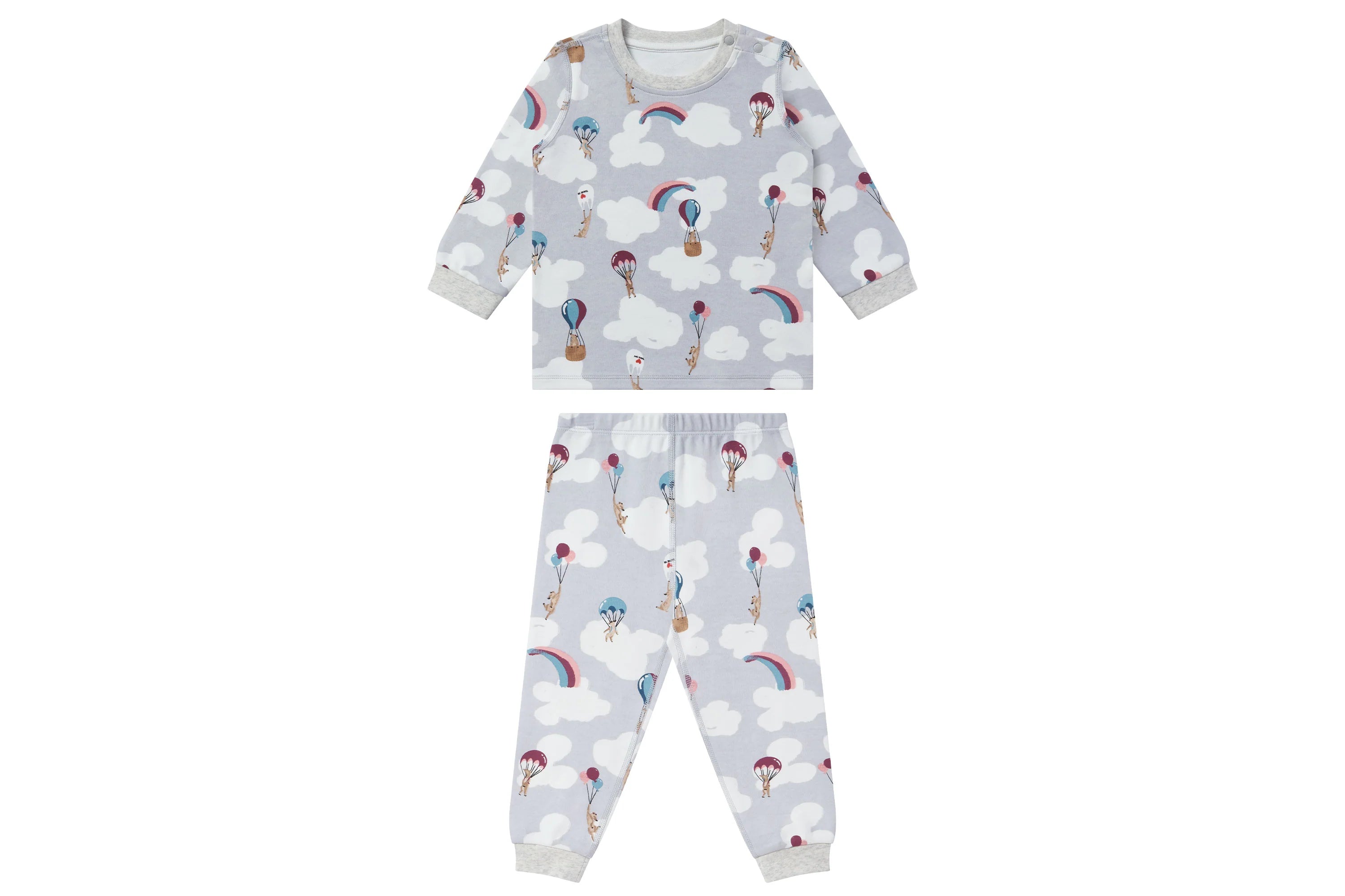 Organic Cotton Two-Piece PJ Set - Meerkats Away!