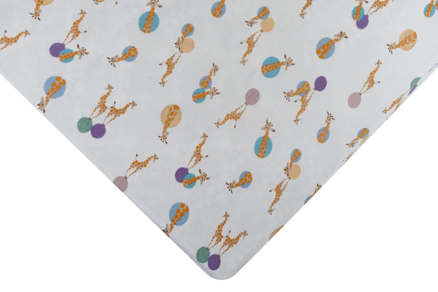 Fitted Bamboo Crib Sheet - Giraffe Shapes