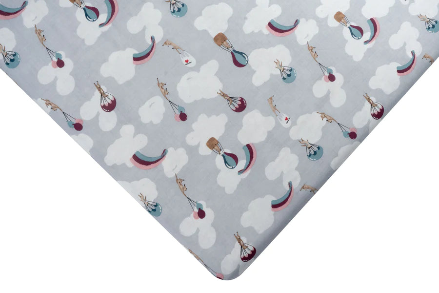 Fitted Bamboo Crib Sheet - Meerkats Away!