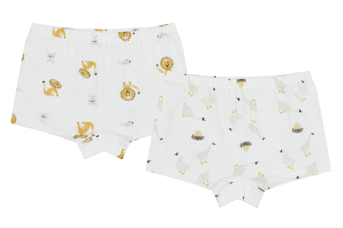 Bamboo Girls Boys Short Underwear (2 Pack) - The Lion & The Goose
