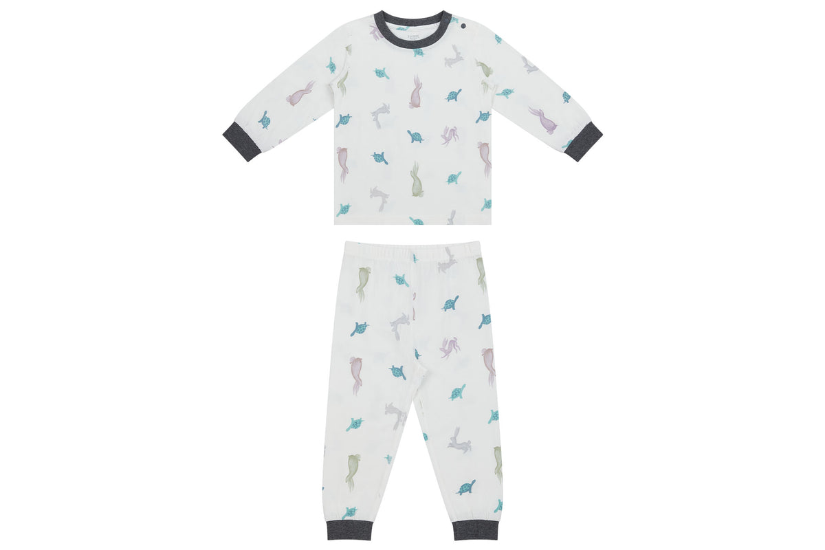 Bamboo Two-Piece Long Sleeve PJ Set - The Tortoise & The Hare