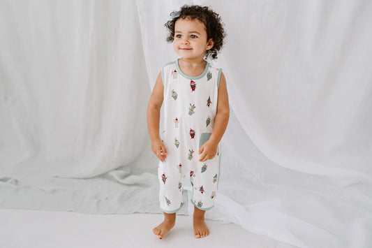 Sleeveless Romper (Bamboo) - Pixie Dust