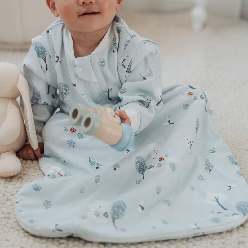 Nest Designs-1.0 TOG Removable Sleeve Sleep Bag Snowy Snuggles