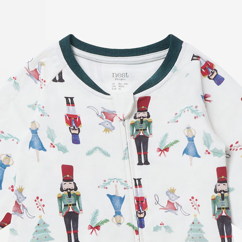 Nest Designs-Long Sleeve Footless Sleeper Nutcracker