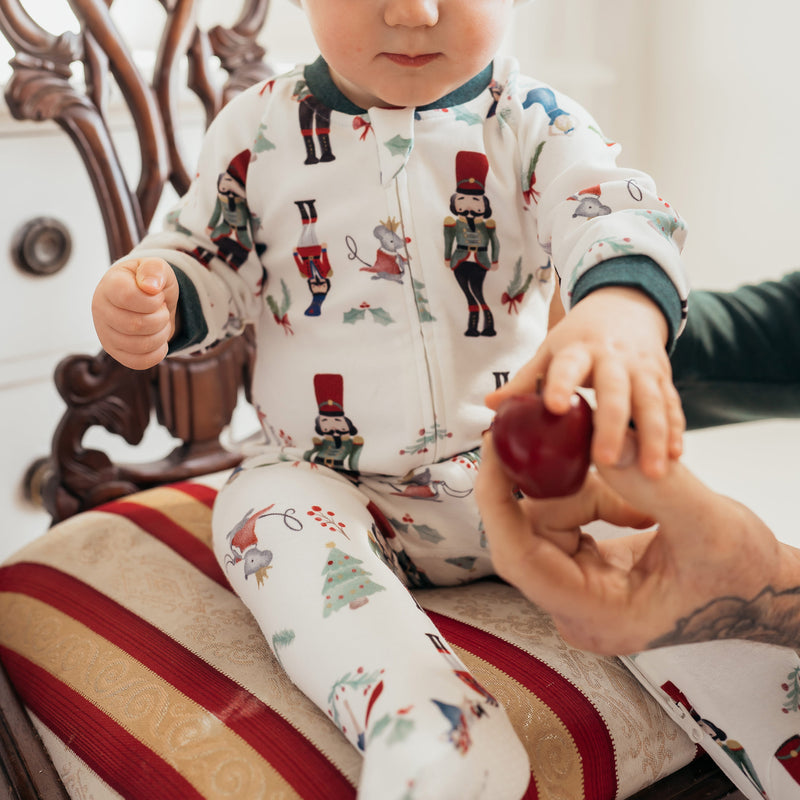 Nest Designs-Long Sleeve Footed Sleeper Nutcracker