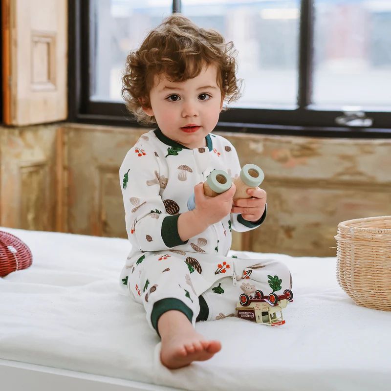Nest Designs-Long Sleeve Romper Forest Forage