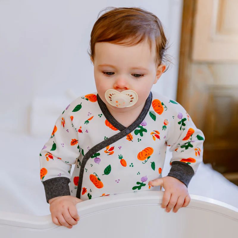 Nest Designs-Long Sleeve Kimono Romper Squish Squash