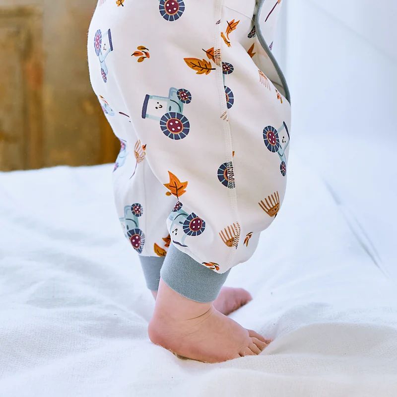 Nest Designs-Long Sleeve Kimono Romper On The Farm