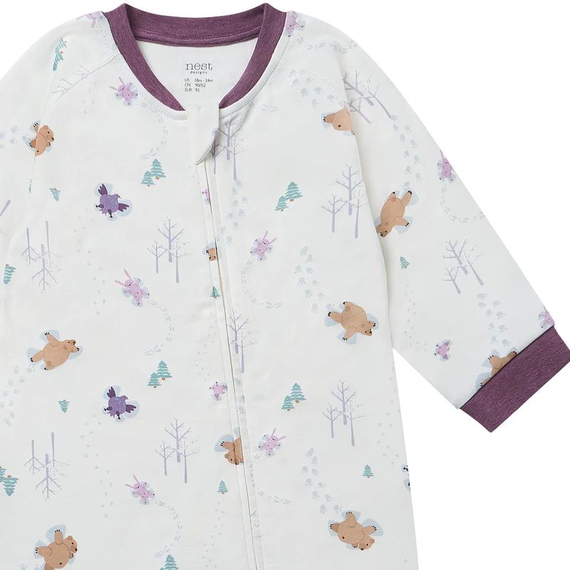 Nest Designs-Long Sleeve Footless Sleeper Snow Angels