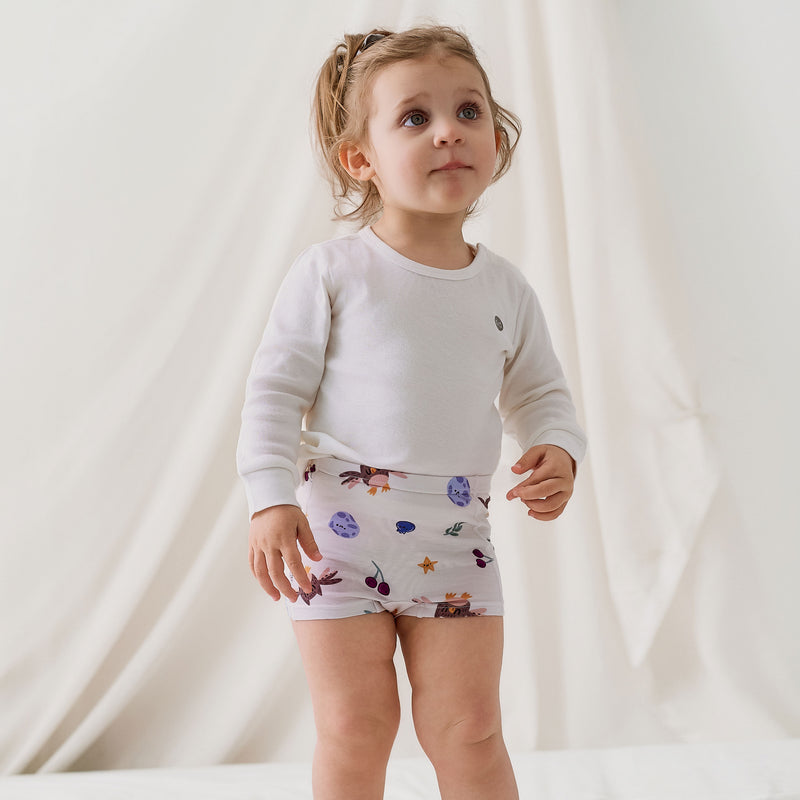 Nest Designs-Girls Boy Short Underwear (2 Pack) Fall Magic