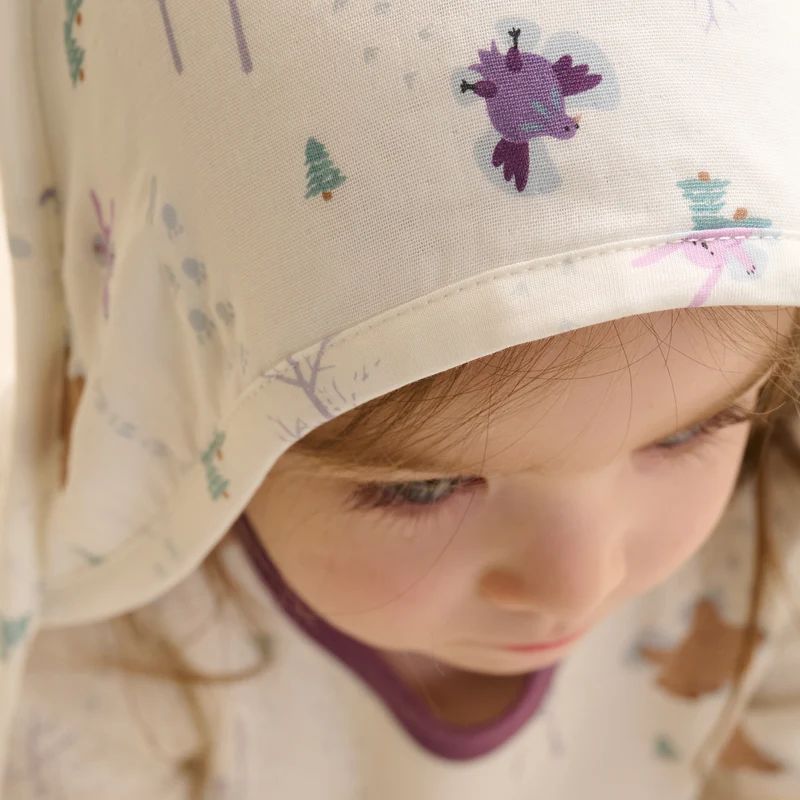 Nest Designs-Layer Hooded Baby Bath Towel Snow Angels