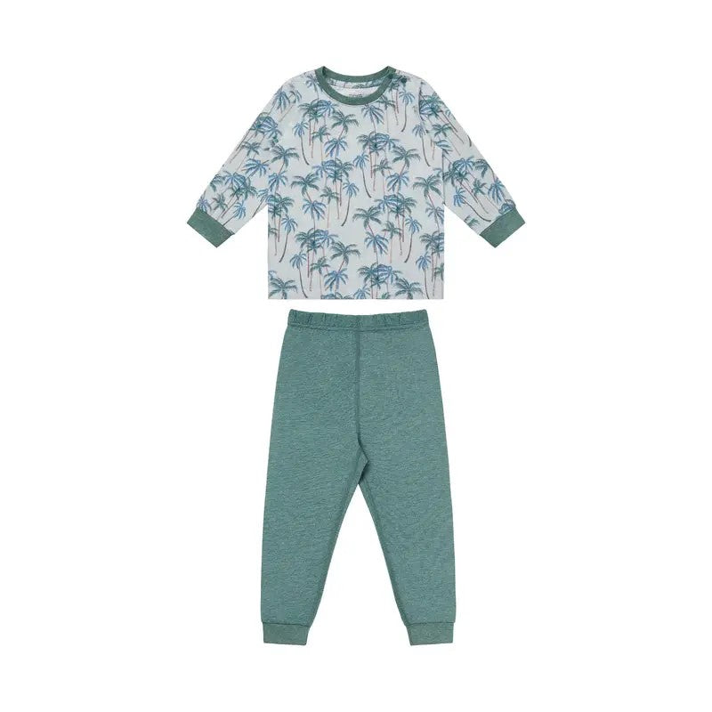 Nest Designs-Two-Piece Long Sleeve PJ Set (Bamboo Jersey) - Coco Beach