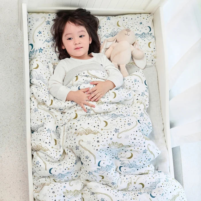 Nest Designs-Toddler Blanket Set Stars White