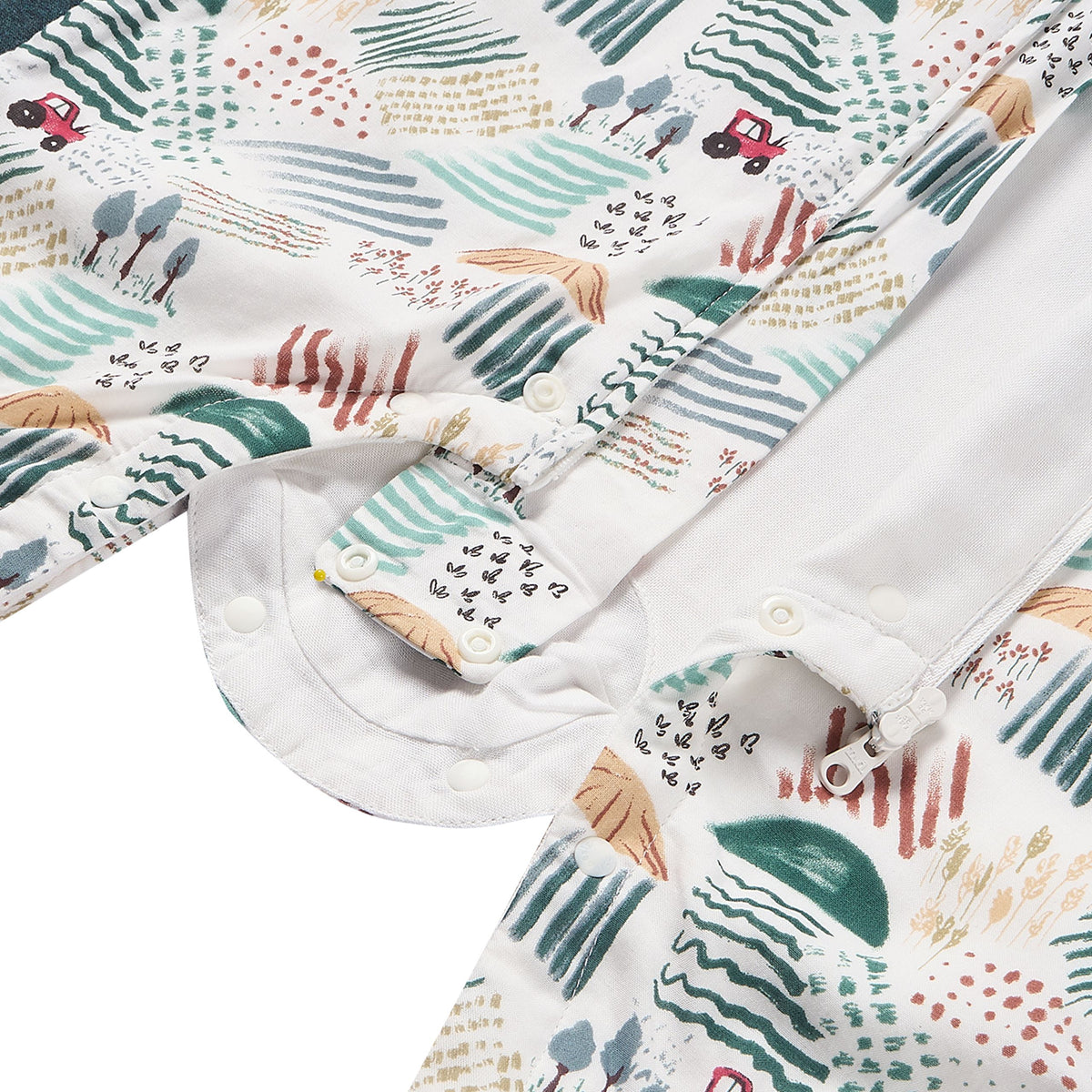 Nest Designs-1.0 TOG Long Raglan Sleeve Footed Sleep Bag Farmer Dell