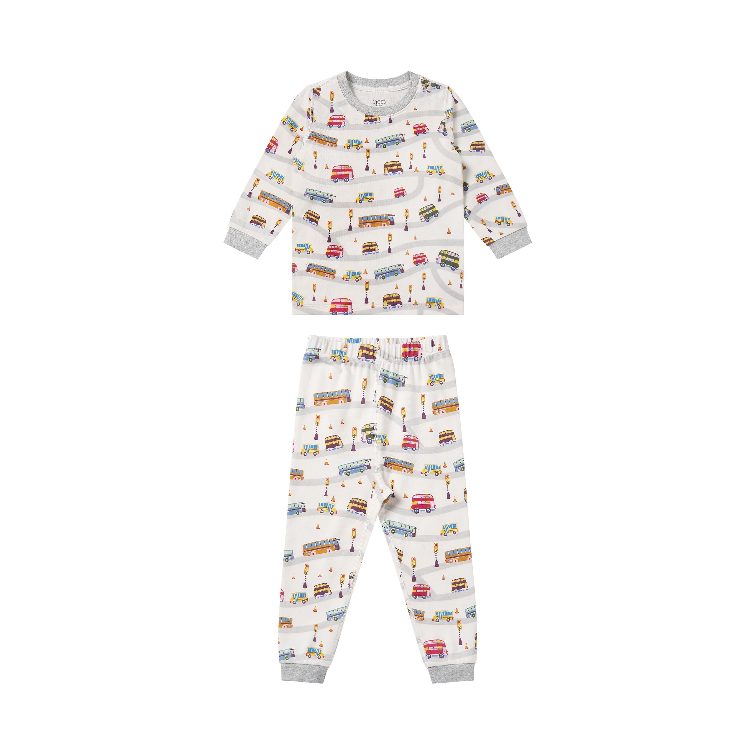 Nest Designs-Long Sleeve PJ Set Wheels On The Bus