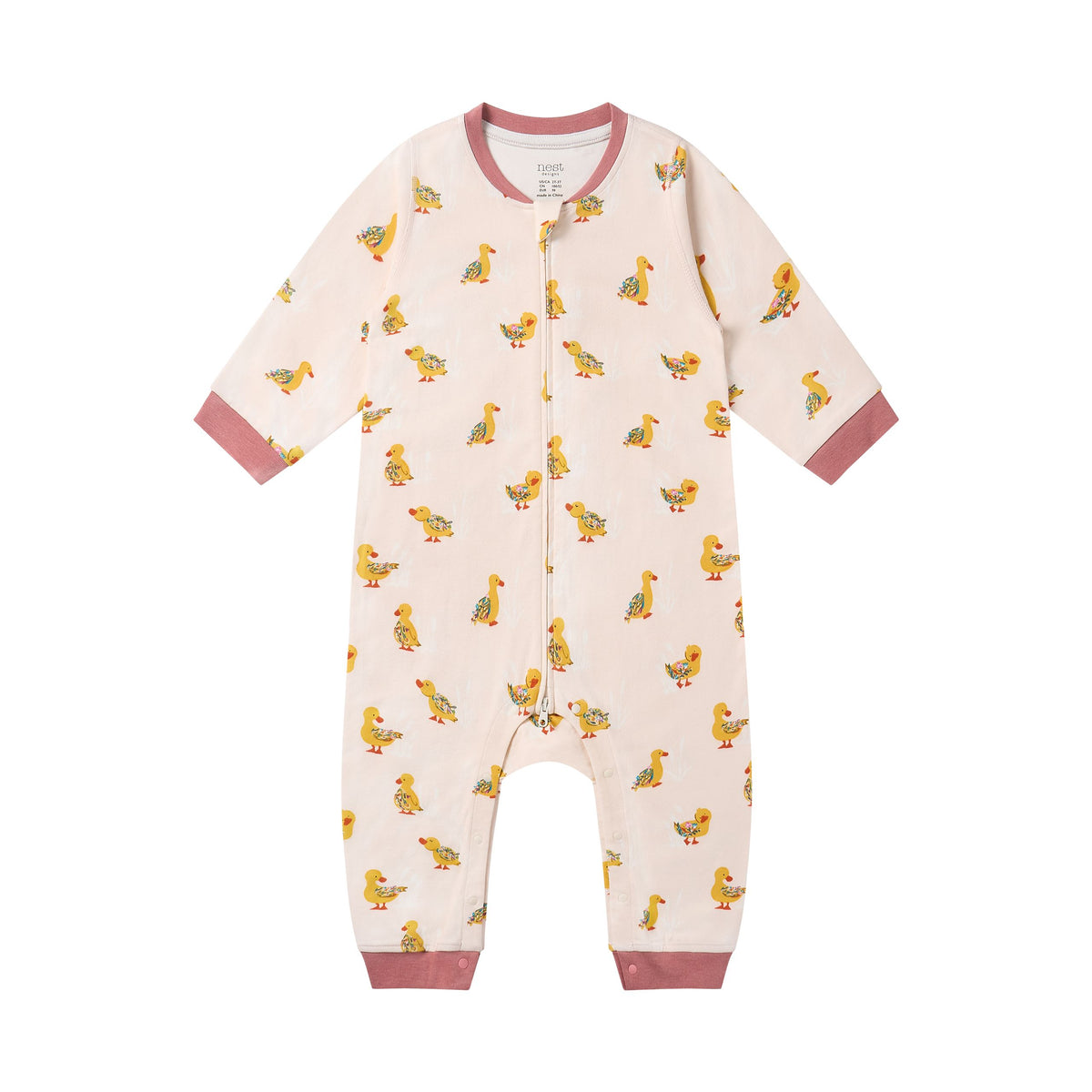 Nest Designs-Long Sleeve Romper Five Little Ducks