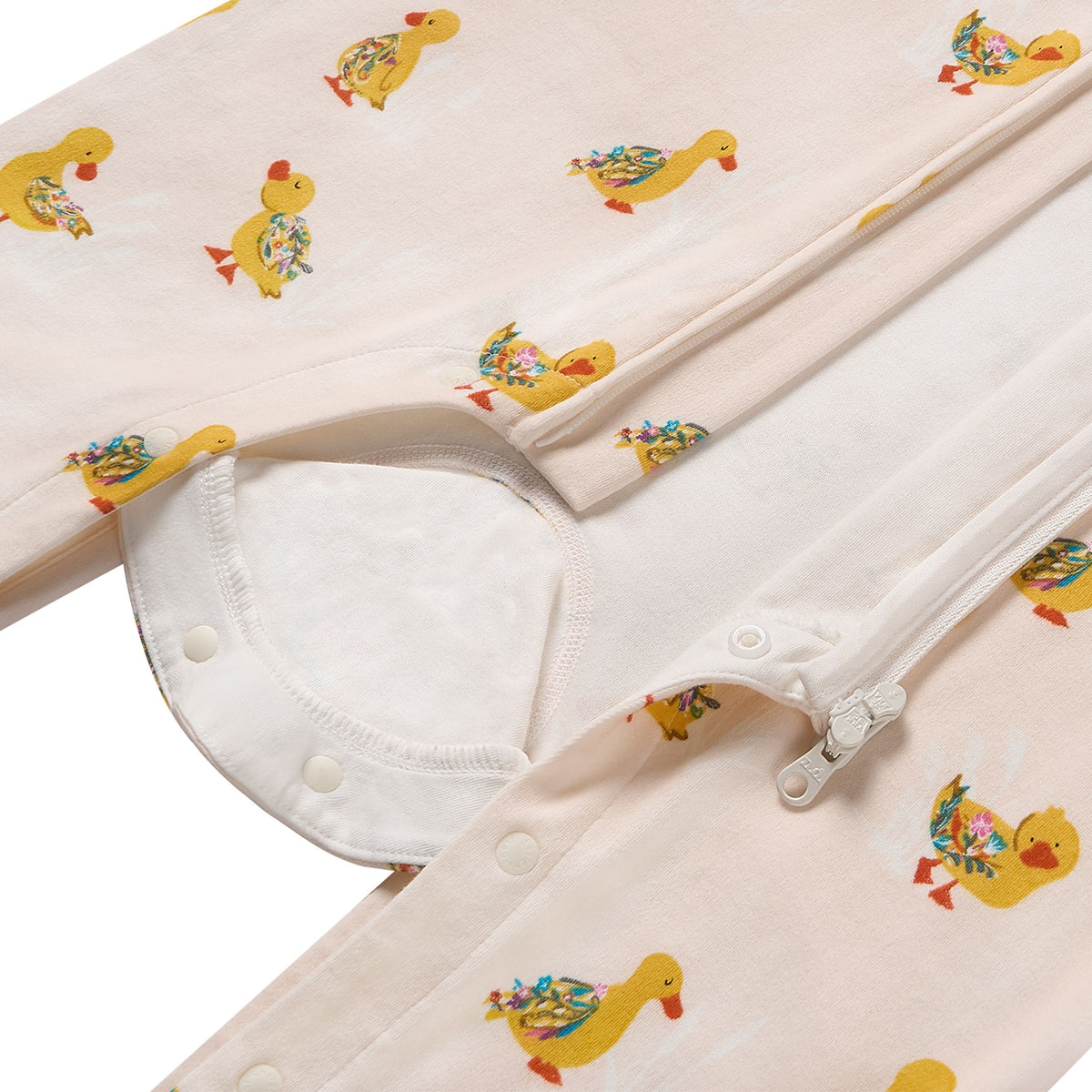 Nest Designs-Long Sleeve Romper Five Little Ducks