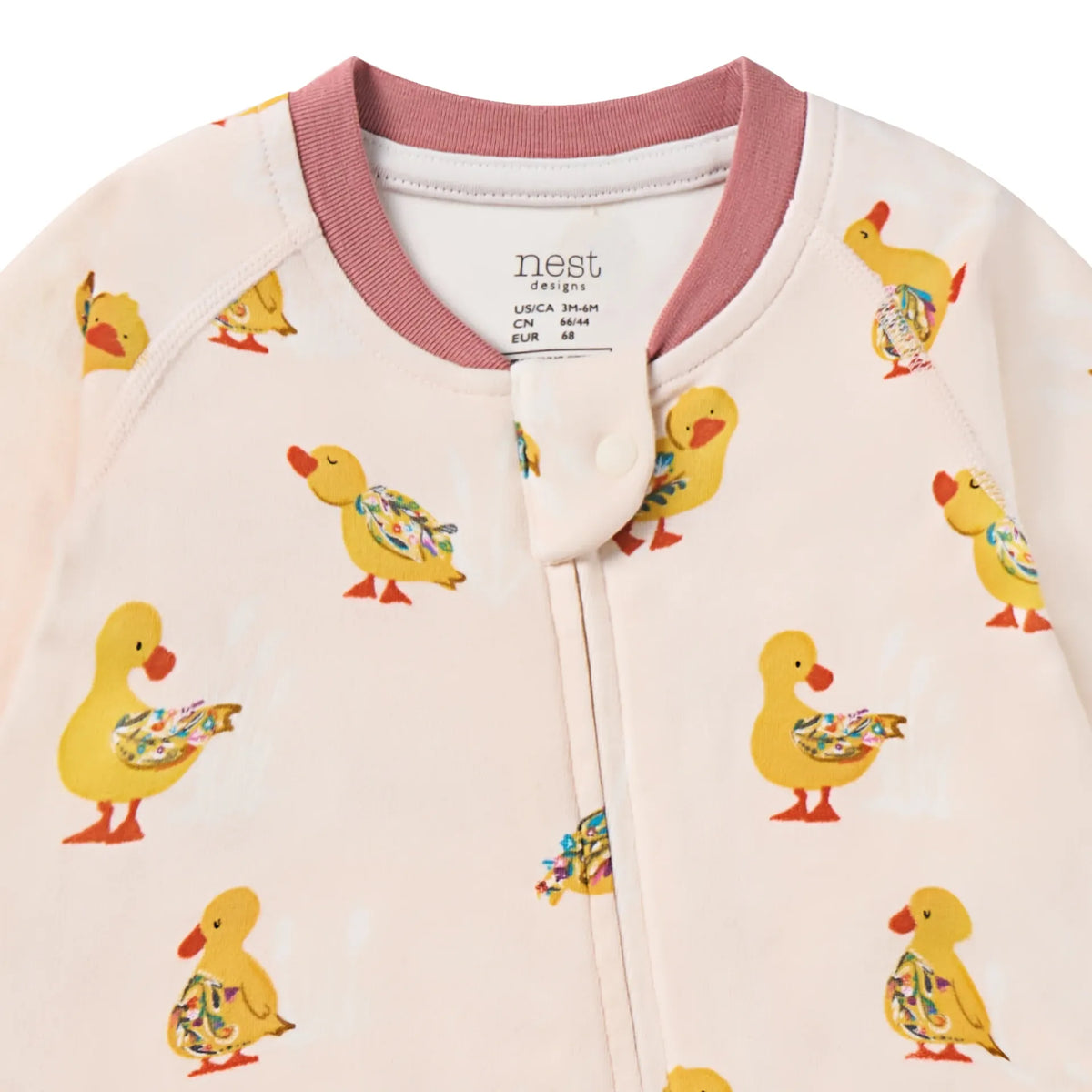 Nest Designs-Long Sleeve Footed Sleeper Five Little Ducks