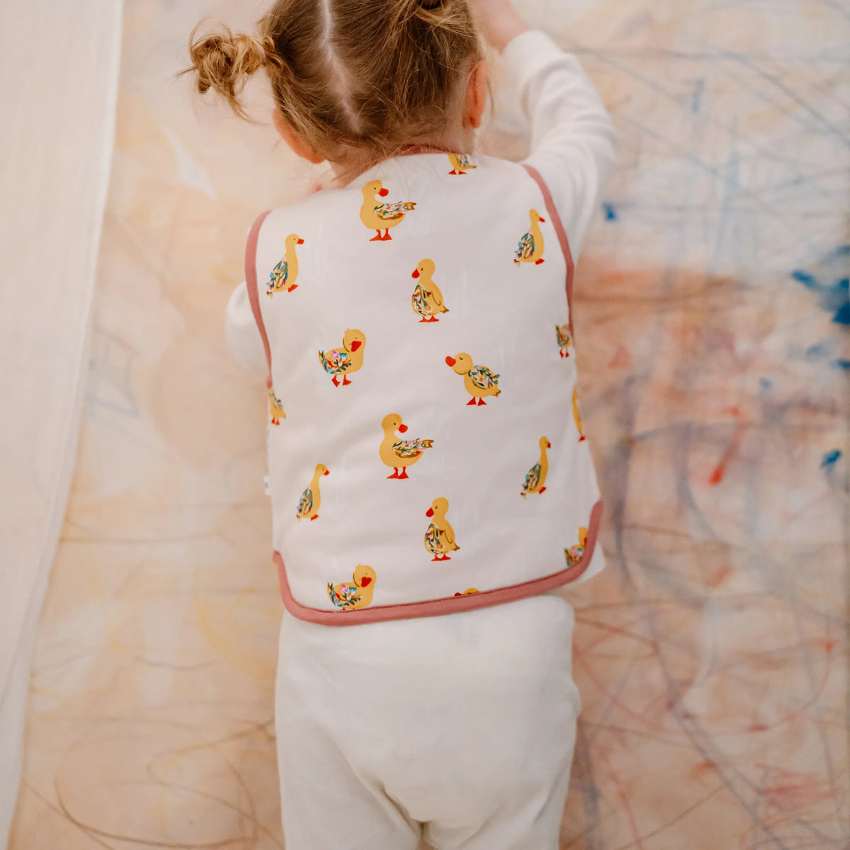 Nest Designs-Kids Quilted Vest Five Little Ducks
