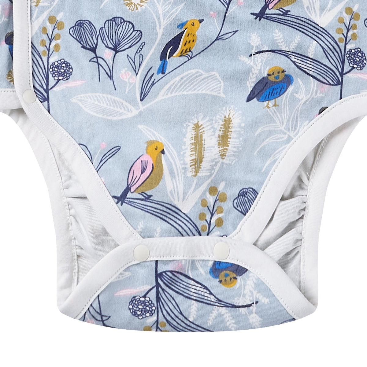 Nest Designs-Long Sleeve Kimono Onesie Alouette