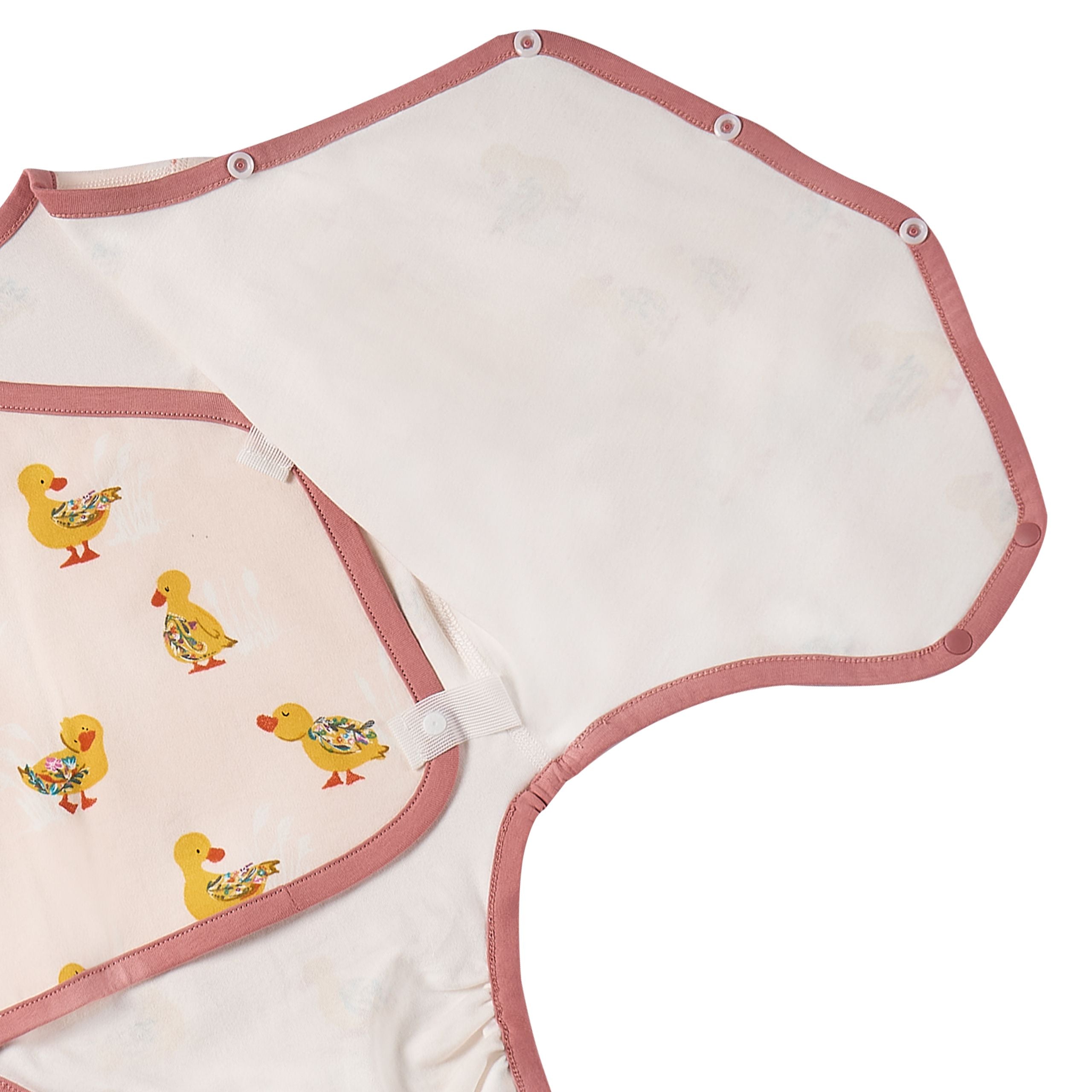 Nest Designs-Long Sleeve Kimono Onesie Five Little Ducks