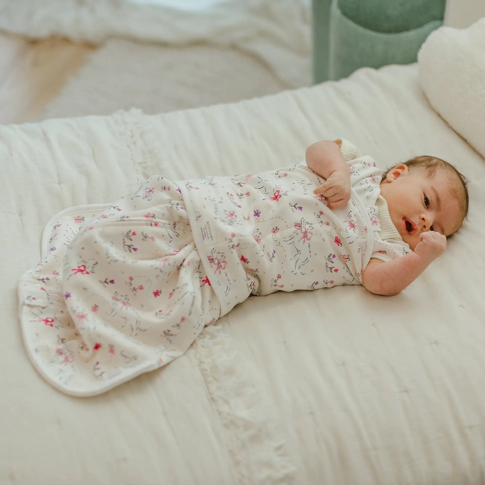 Nest Designs-1.0 TOG Swaddle Sleep Bag Doggie Meadow