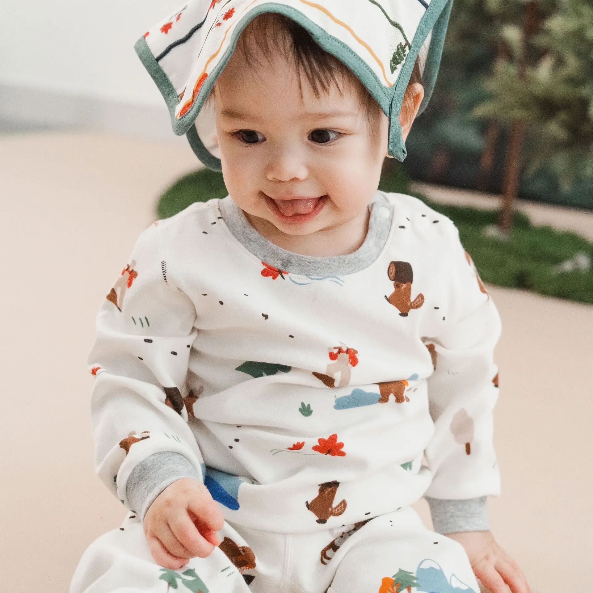 Nest Designs-Long Sleeve Pj Set Timber