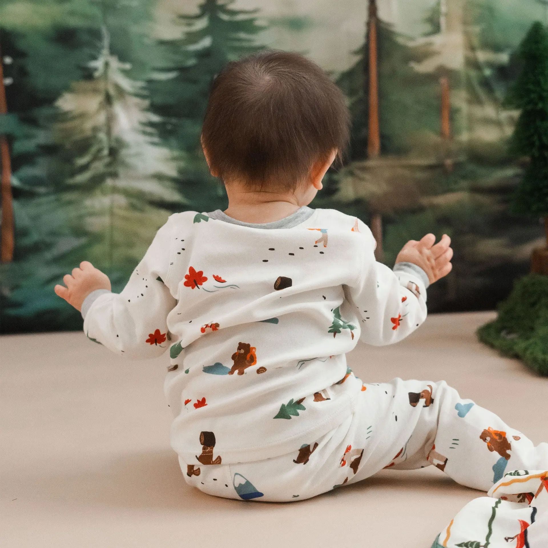 Nest Designs-Long Sleeve Pj Set Timber