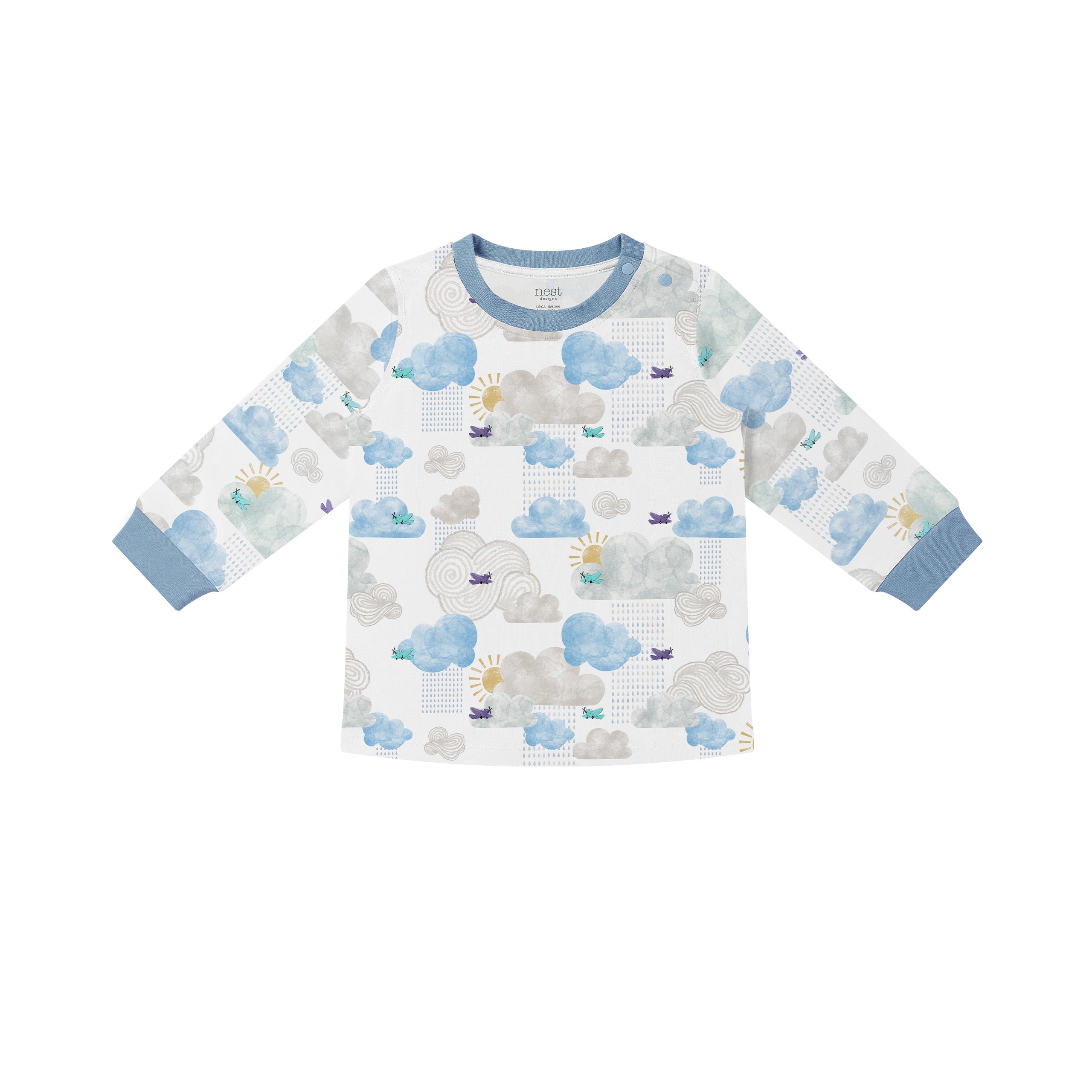 Nest Designs-Long Sleeve PJ Set Fluffy Puffs