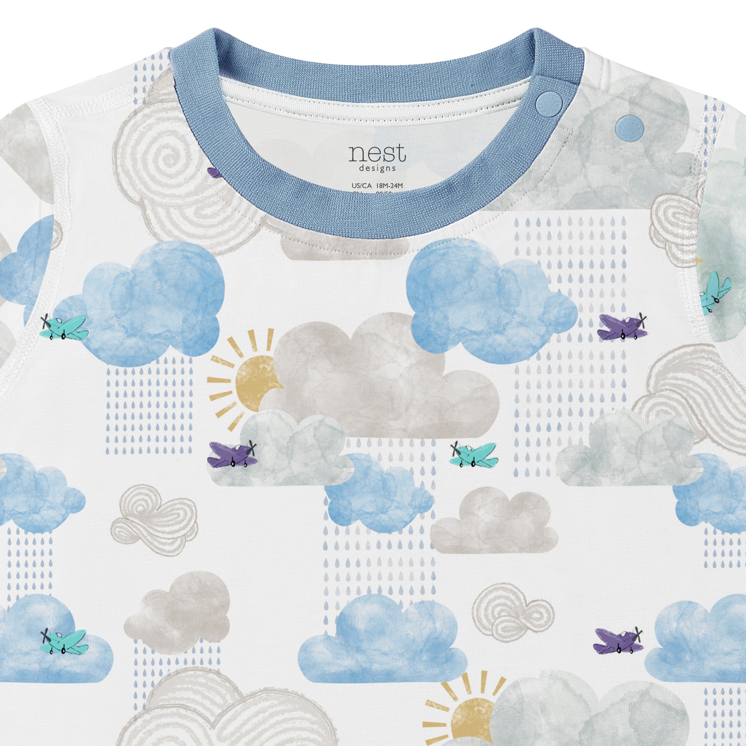 Nest Designs-Long Sleeve PJ Set Fluffy Puffs