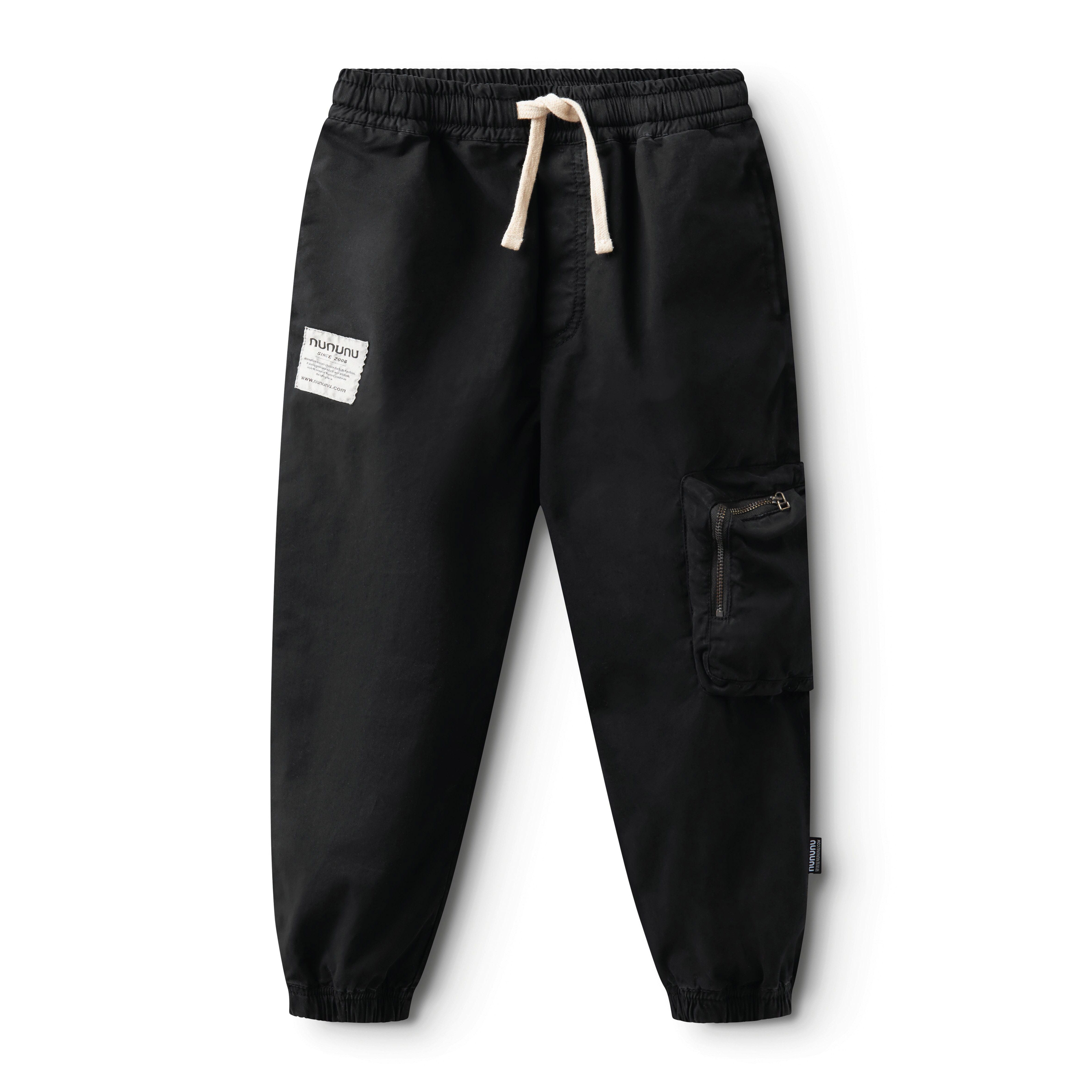Nununu-Square Pocket Pants Black