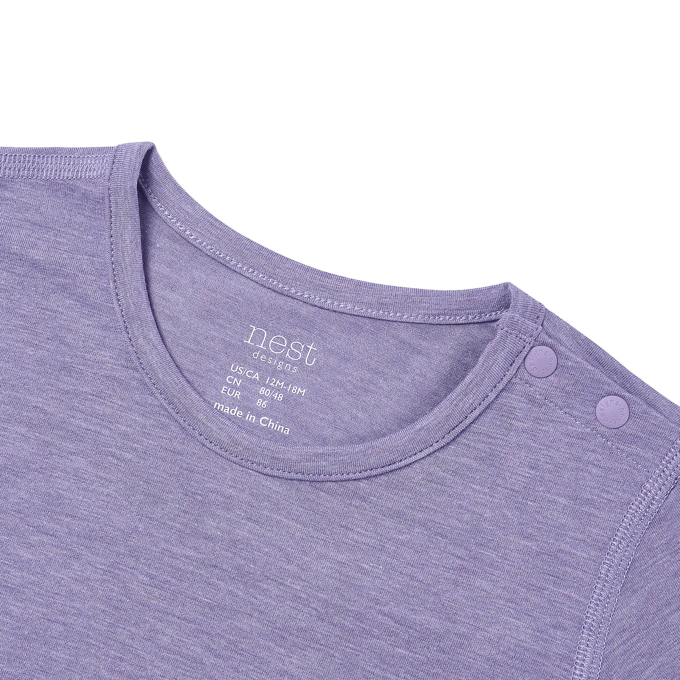 Nest Designs-Short Sleeve T-Shirt Violet Blooms