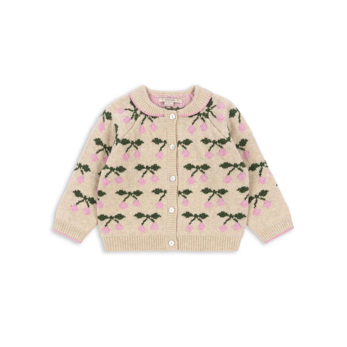 Konges Sløjd-Belou Knit Collar Cardigan Cherry