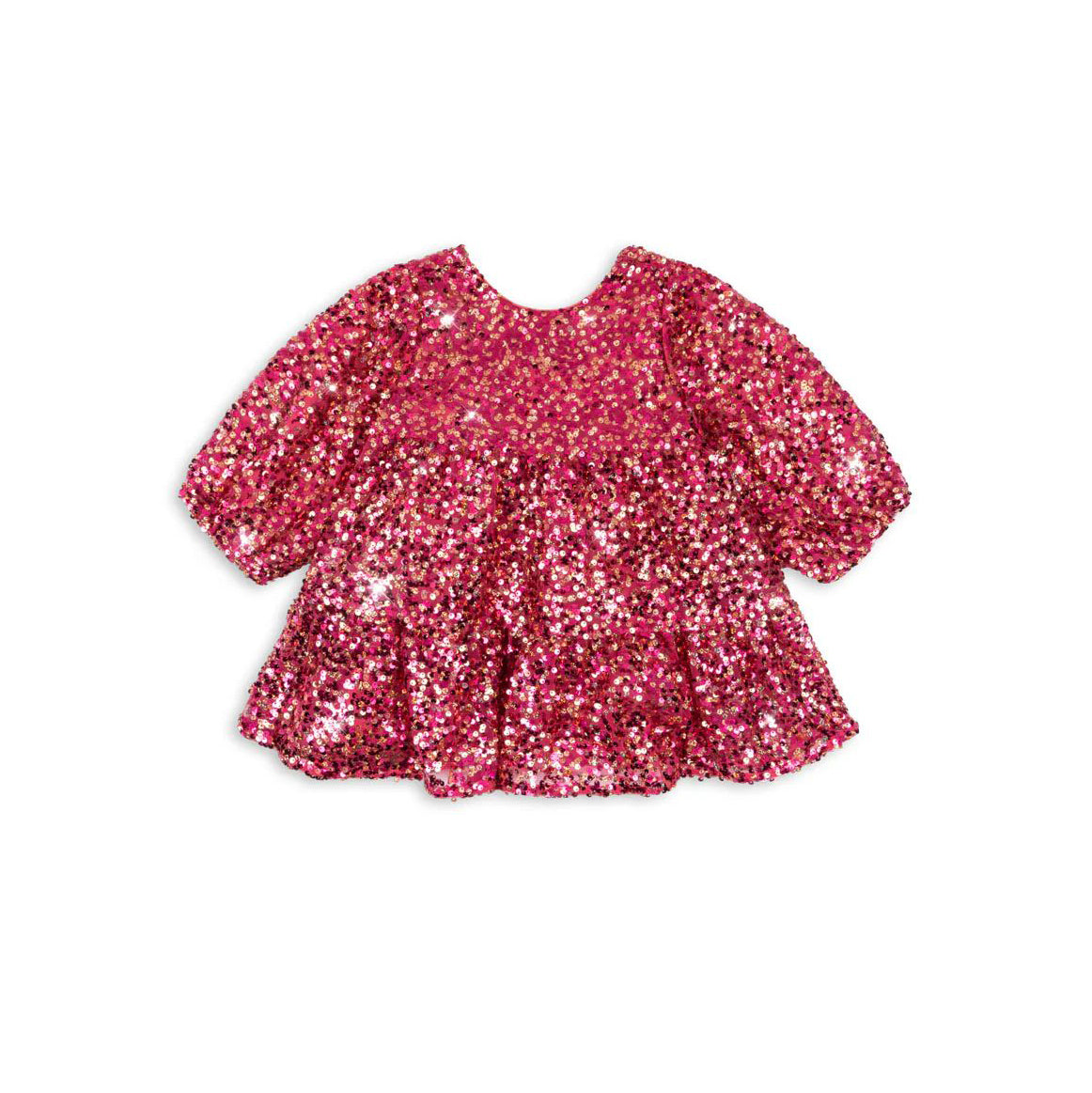 Konges Sløjd-Lila Sequins Bow Dress Sparkling Sangria