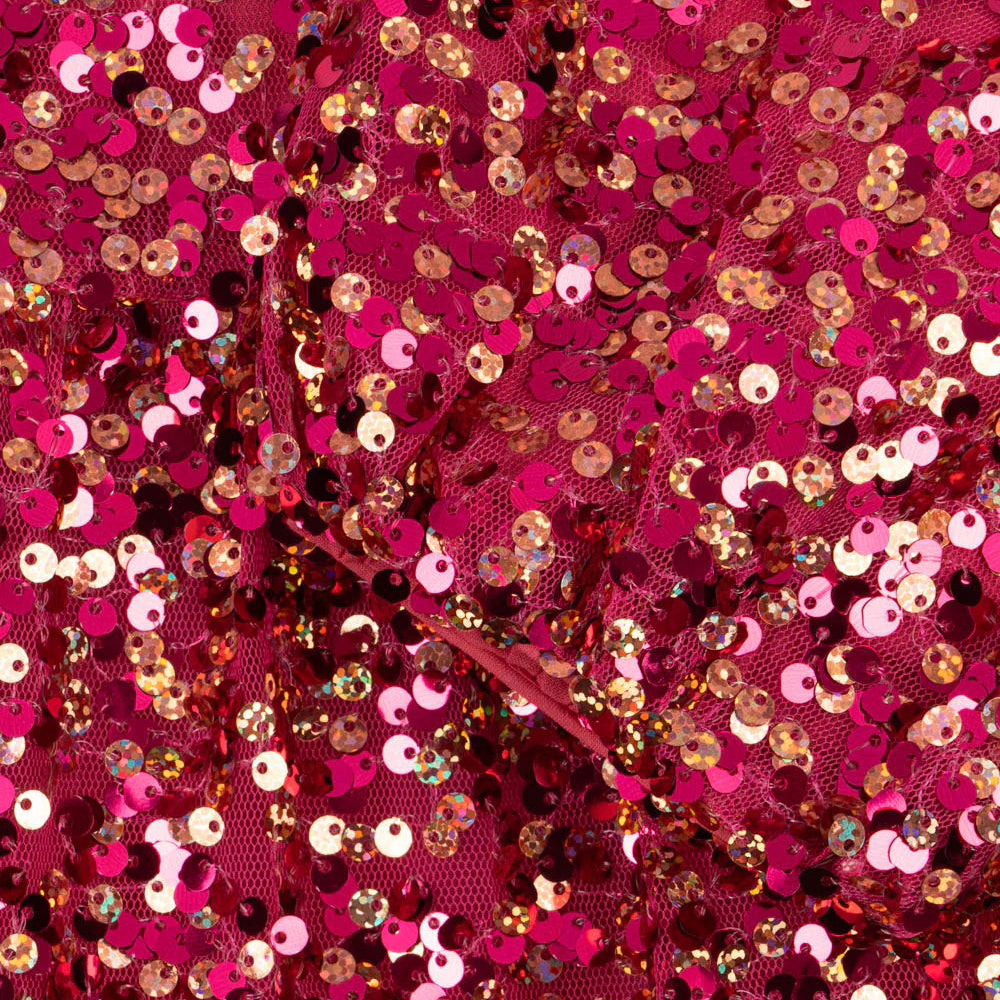 Konges Sløjd-Lila Sequins Bow Dress Sparkling Sangria