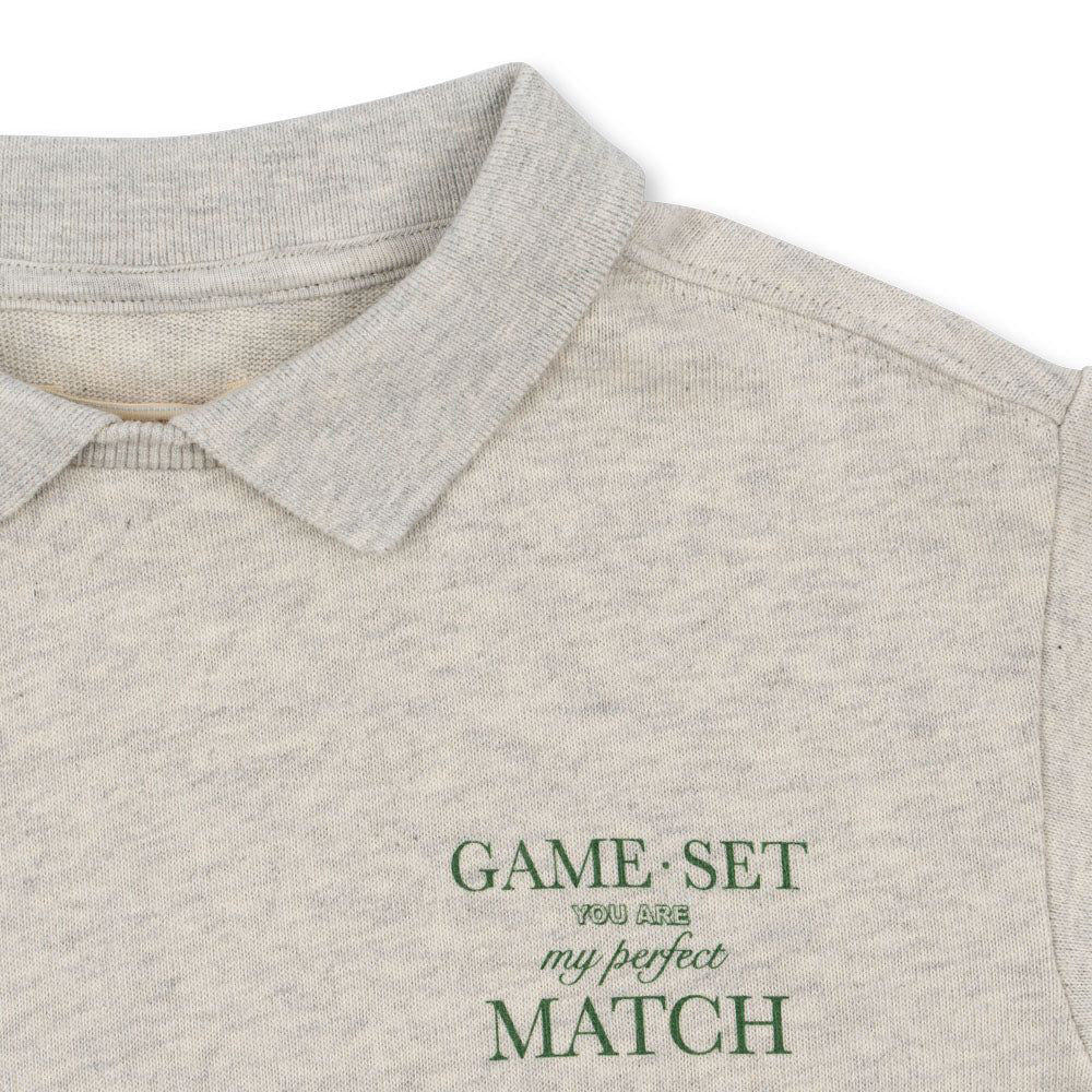 Konges Sløjd-Spotty Ls Polo Gots Off White Melange