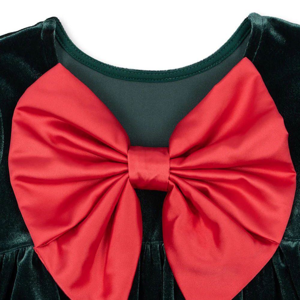 Konges Sløjd-Gia Bow Dress Grs Pine Grove