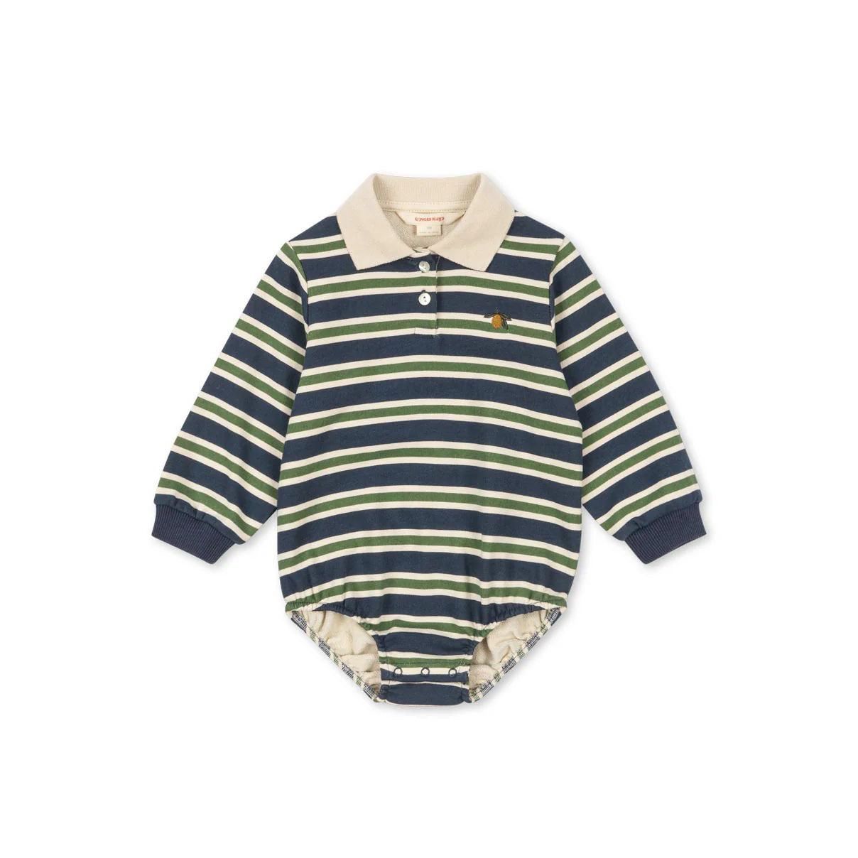 Konges Sløjd-Spotty Ls Romper Gots Spellbound Stripe